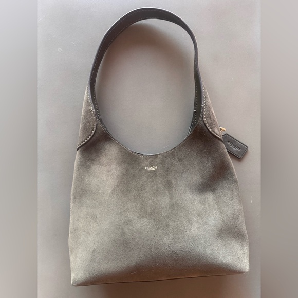 Coach Brooklyn 28 in Olive Suede 🫒 - Picture 4 of 9